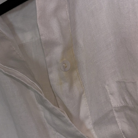 PART TWO | 100% Linen Top Women’s Short Sleeve Blouse in light pink Size L - Picture 11 of 13